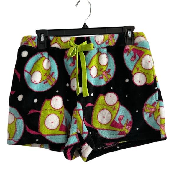 NICKELODEON Invader Zim Sleep Shorts NWT Fleece Pull-on Pockets Size M - Picture 1 of 5